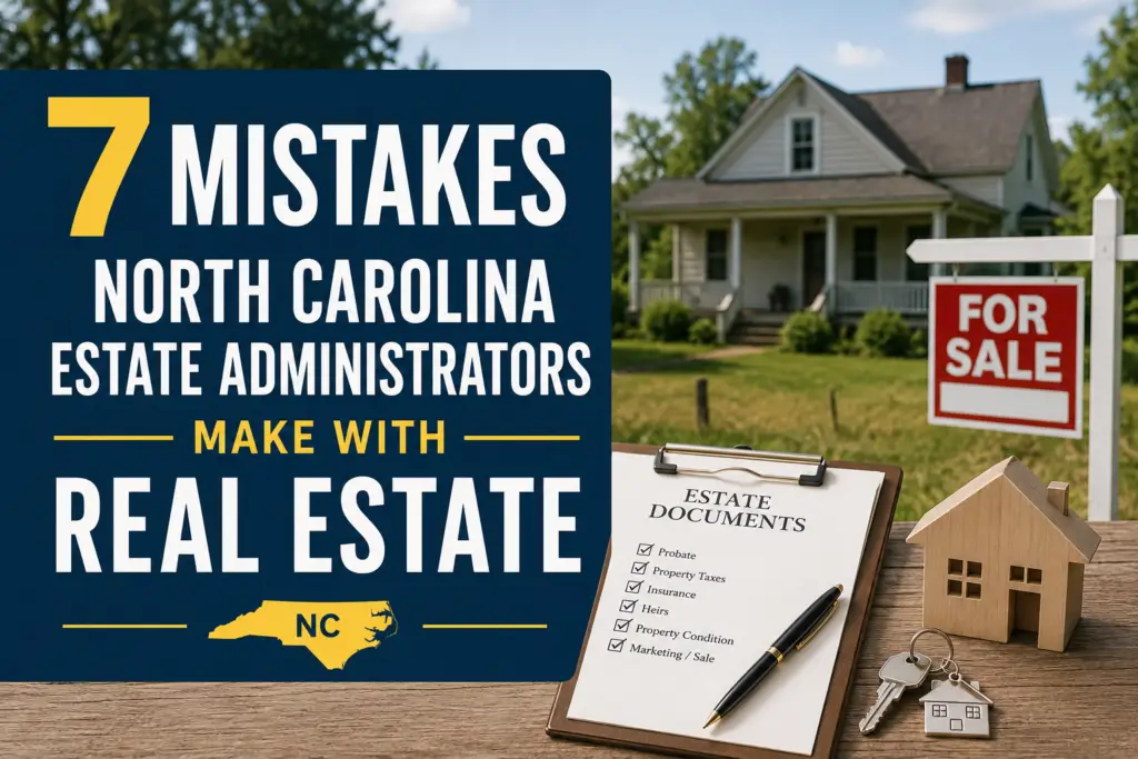 7 Mistakes North Carolina Estate Administrators Make With Real Estate